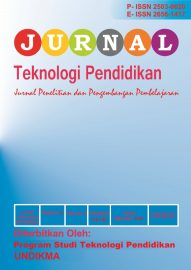 Jurnal Teknologi Pendidikan Jurnal Penelitian dan Pengembangan Pembelajaran